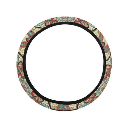Mandalas Honeycomb Decor Steering Wheel Cover
