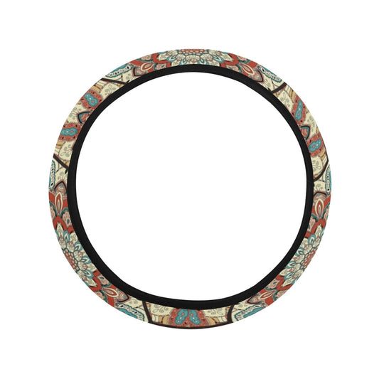 Mandalas Honeycomb Decor Steering Wheel Cover