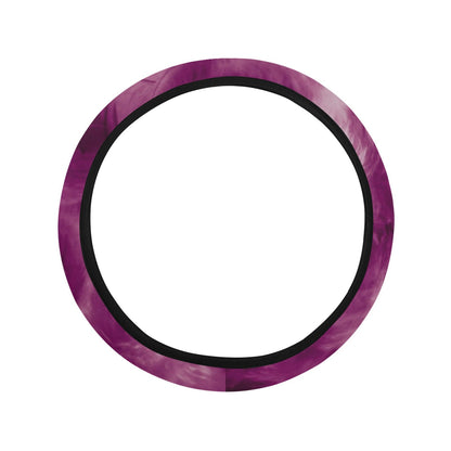 Purple Feathers Steering Wheel Cover