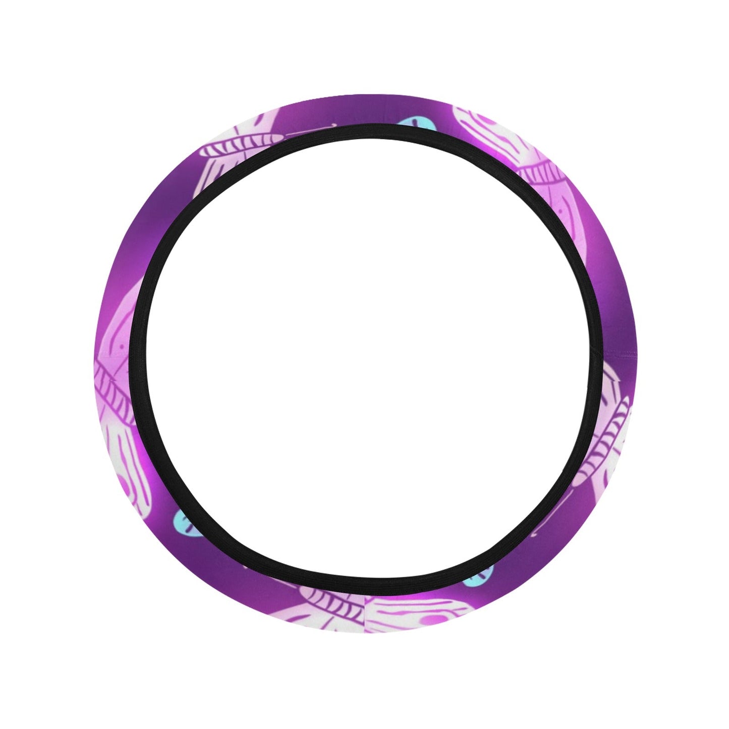 Purple Butterflies Steering Wheel Cover