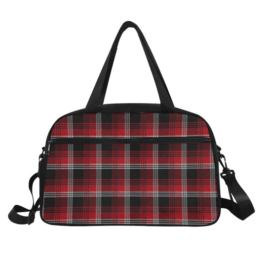 Red Plaid Fitness Bag Fitness