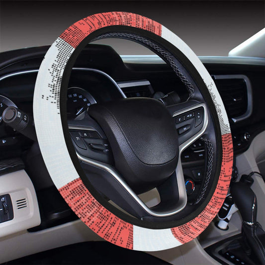 Abstract Blocks Steering Wheel Cover