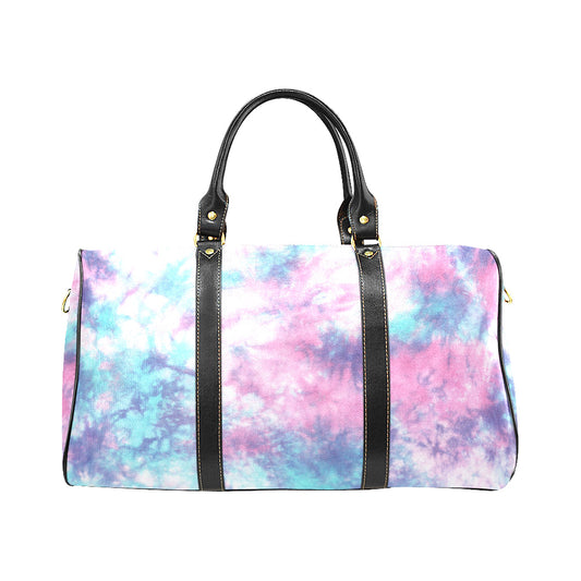 Blue & Pink Cotton Candy Tie Dye Travel Bag