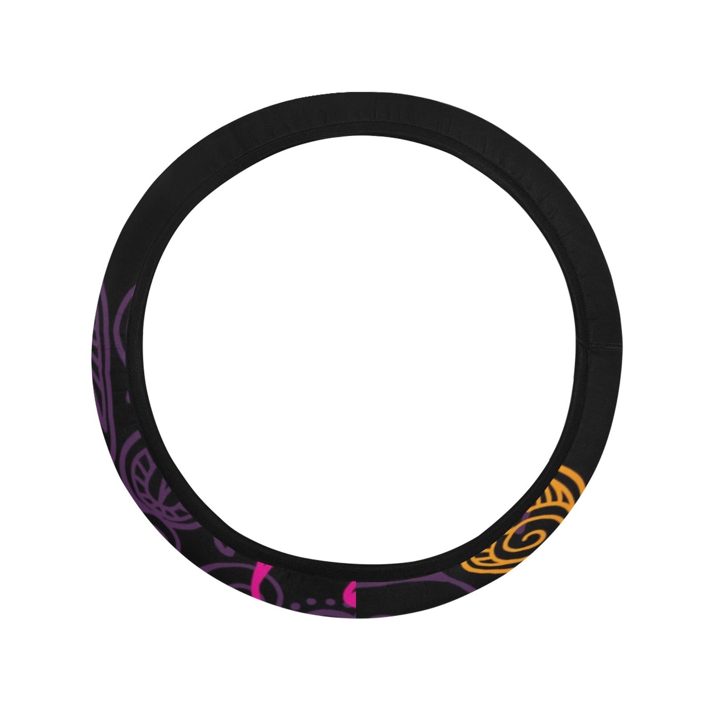 Floral Decor Steering Wheel Cover