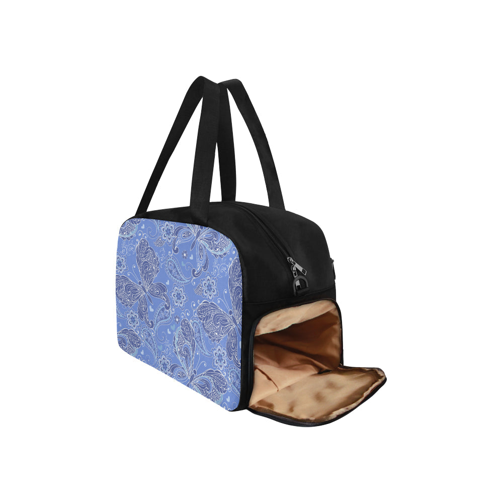 Purple Butterflies Decor Fitness Bag Fitness