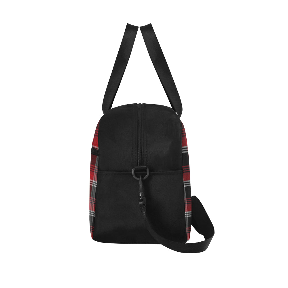 Red Plaid Fitness Bag Fitness