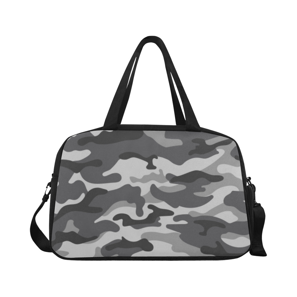 Grey Camouflage Fitness Bag Fitness