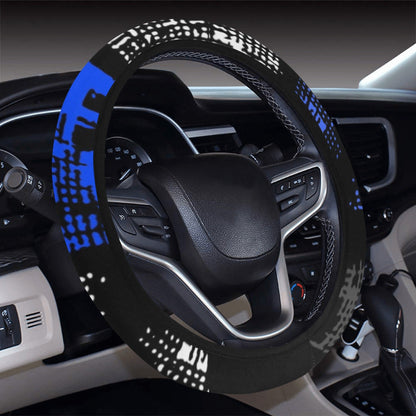 Abstract Blocks Steering Wheel Cover