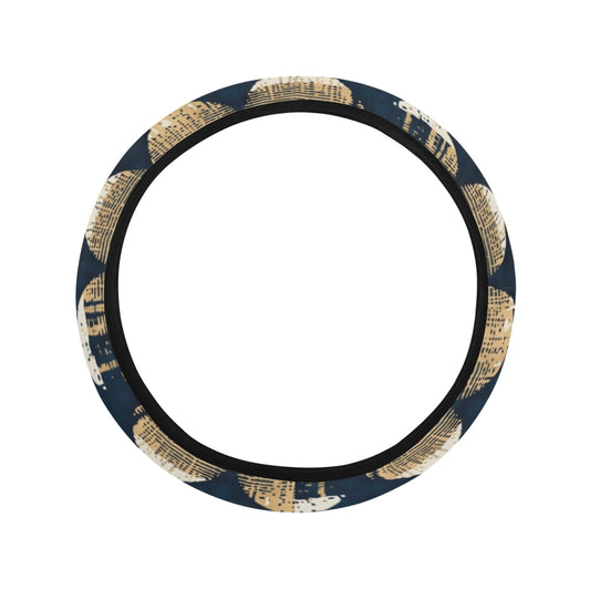 Abstract Circle Stripes Steering Wheel Cover