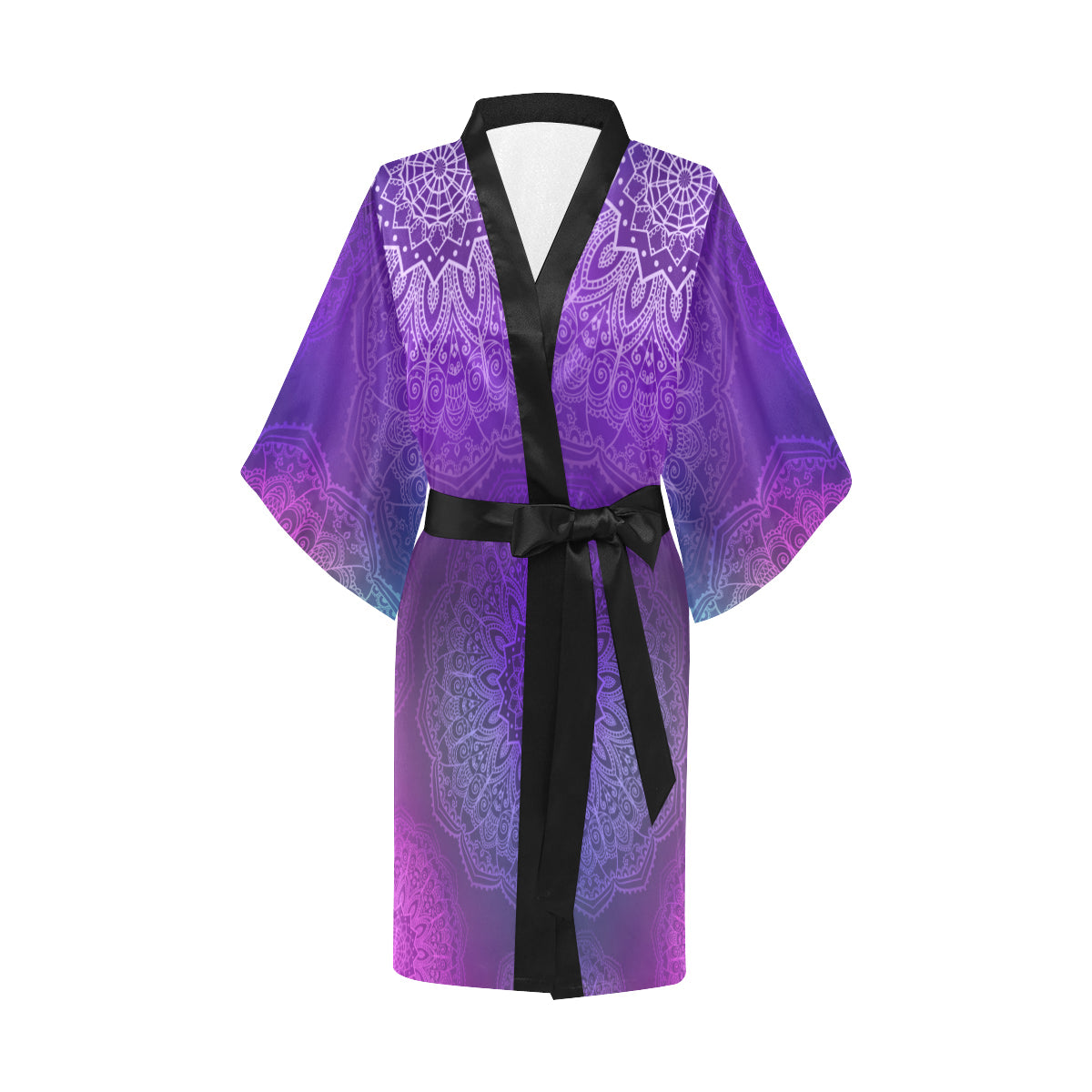 Purple Mandalas Kimono Robe