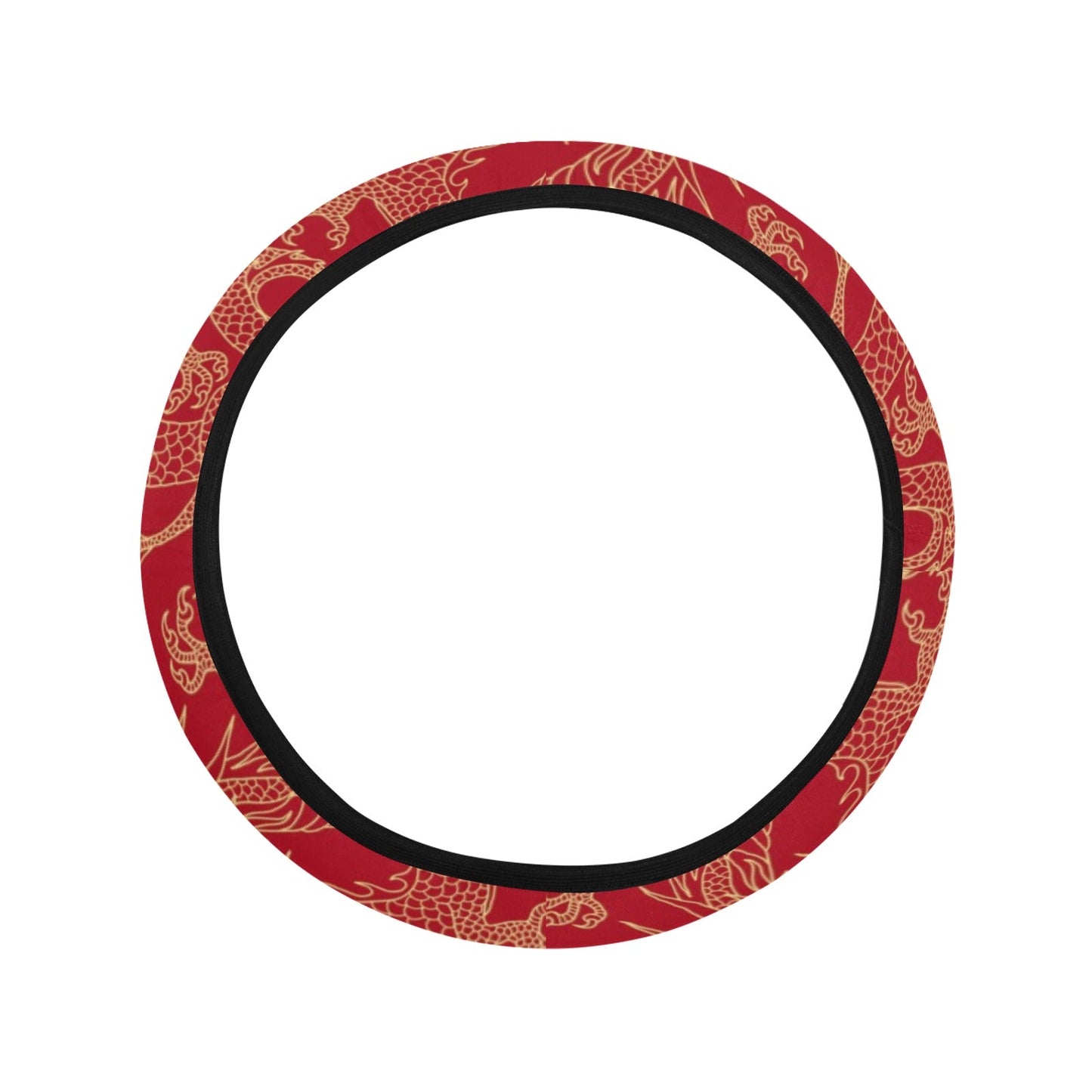 Red Dragon Steering Wheel Cover