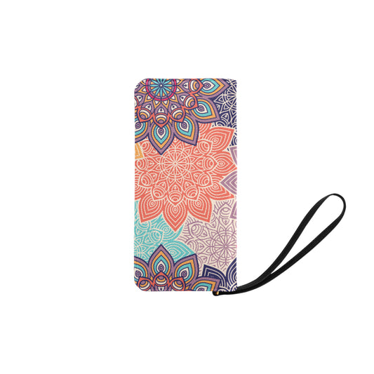 Colorful Floral Mandalas Clutch Purse