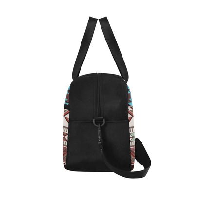 Brown Boho Chic Aztec Fitness Bag Fitness