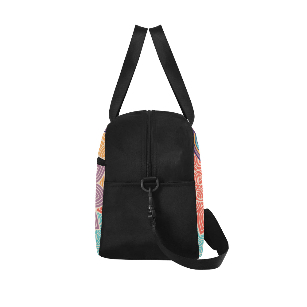 Colorful Floral Mandalas Fitness Bag Fitness