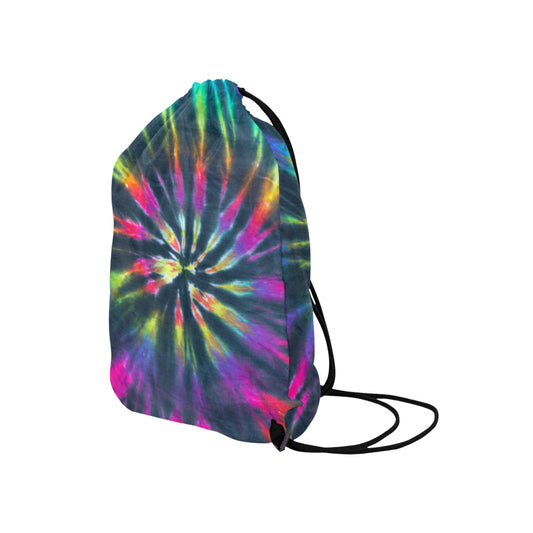 Colorful Neon Tie Dye Drawstring Bag