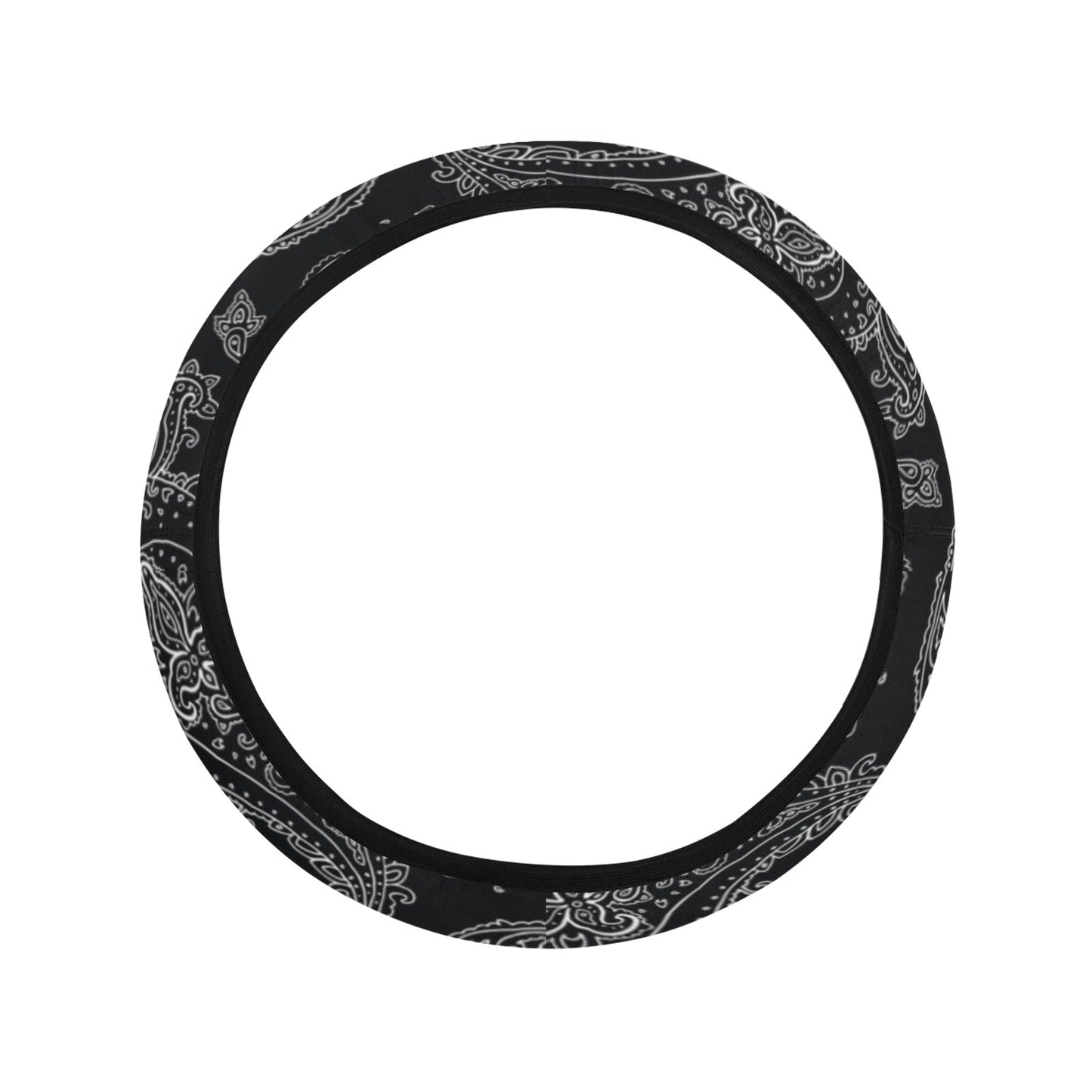 Black Elegant Decor Steering Wheel Cover