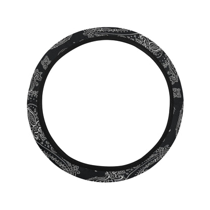 Black Elegant Decor Steering Wheel Cover