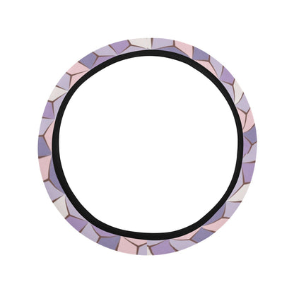 Blue Purple Abstract Steering Wheel Cover