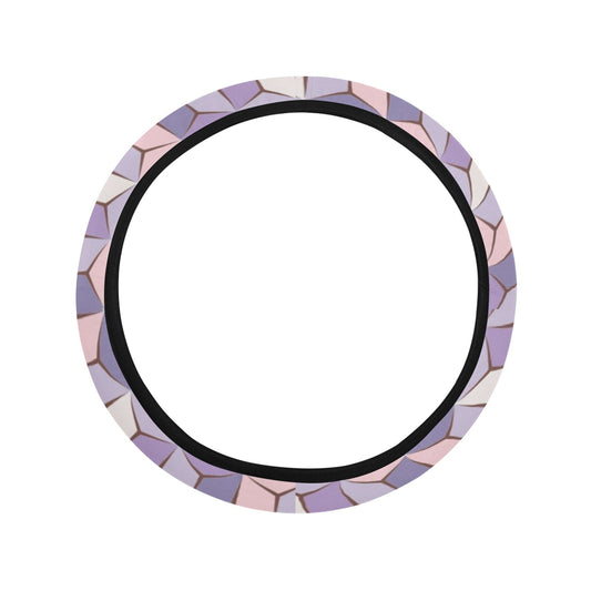 Blue Purple Abstract Steering Wheel Cover