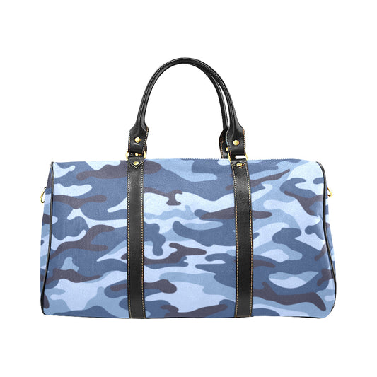 Blue Camouflage Travel Bag