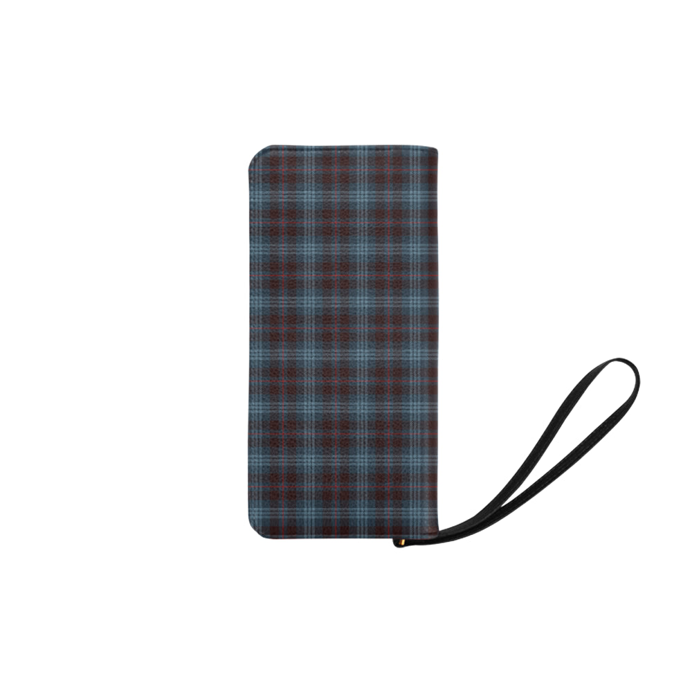 Blue Plaid Clutch Purse