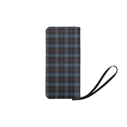 Blue Plaid Clutch Purse