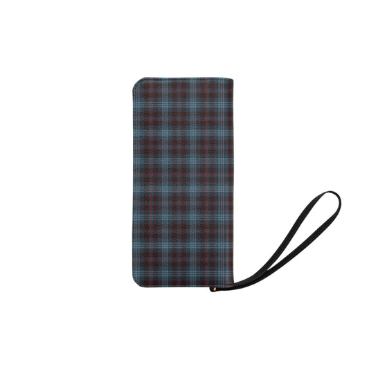 Blue Plaid Clutch Purse