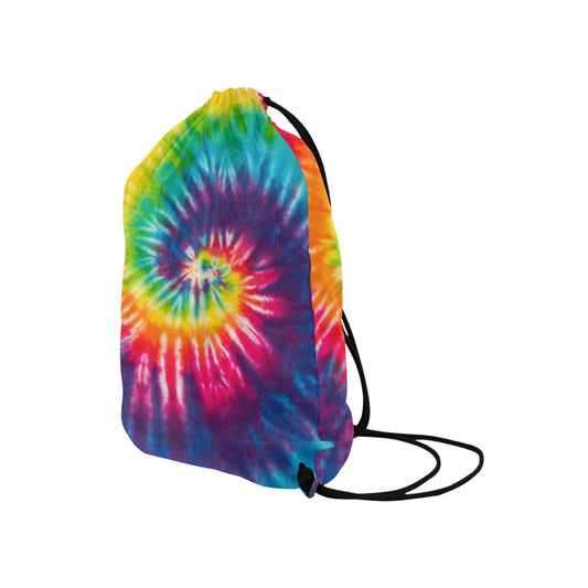 Colorful Tie Dye Spiral Drawstring Bag
