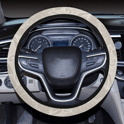 Elegant Floral Decor Steering Wheel Cover