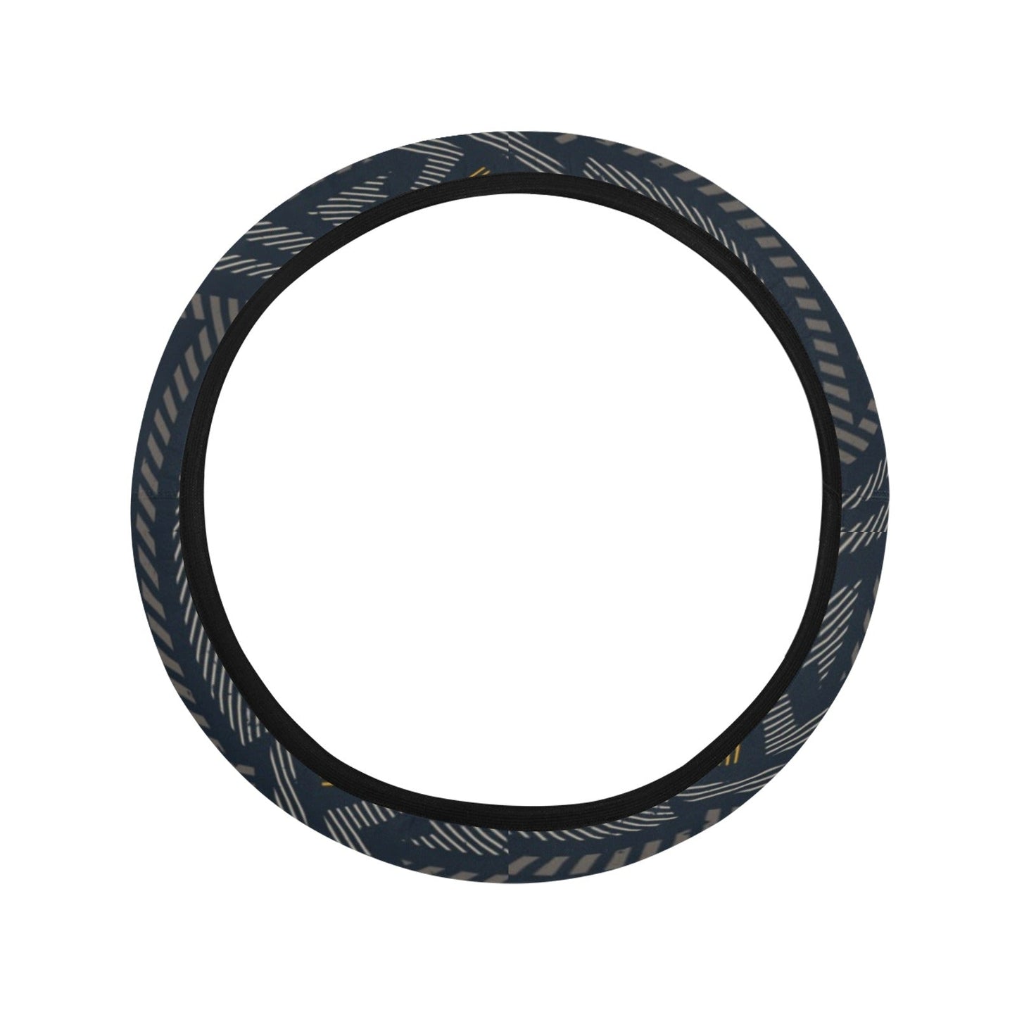 Dark Grey Abstract Steering Wheel Cover