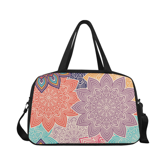 Colorful Floral Mandalas Fitness Bag Fitness