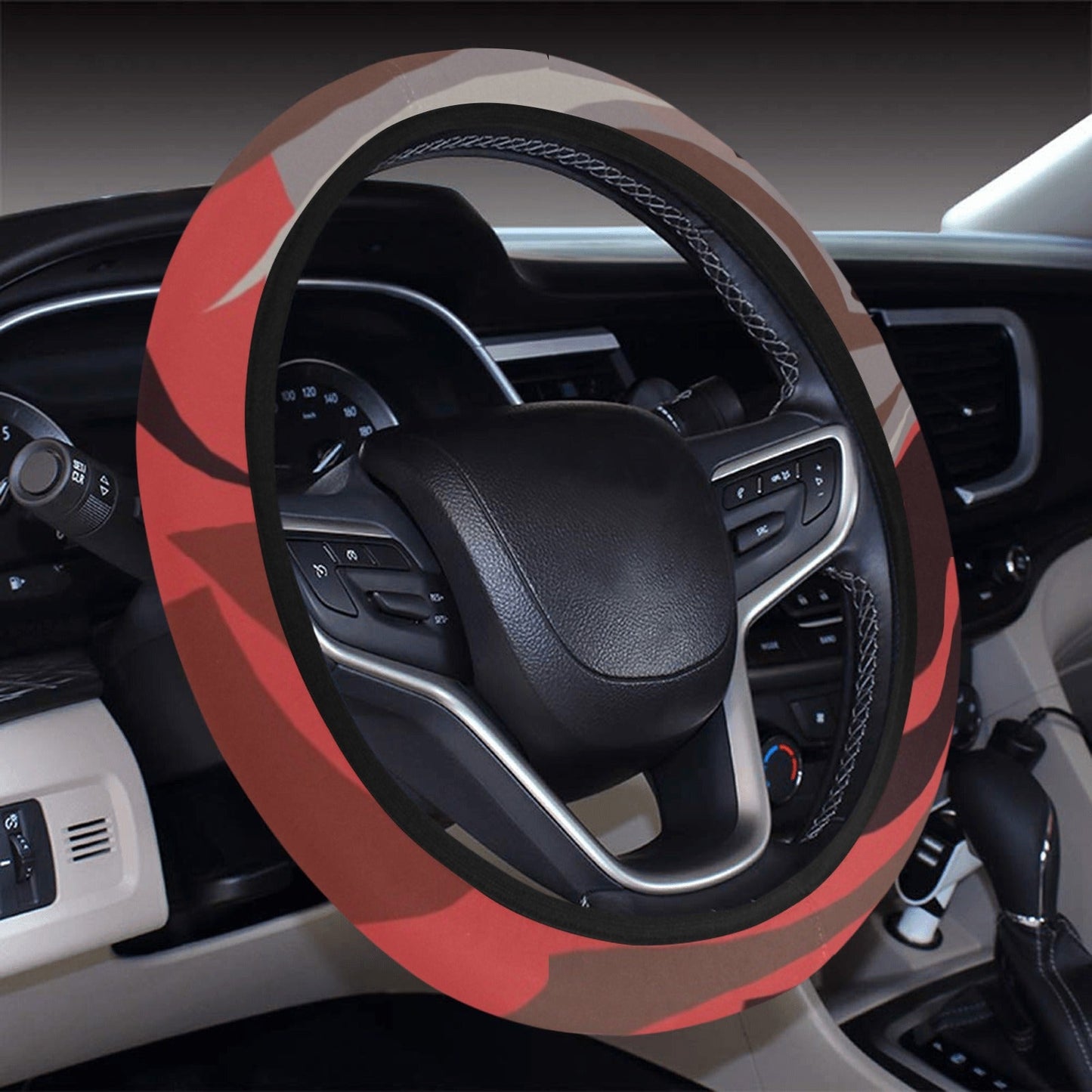 Abstract Tribal Steering Wheel Cover