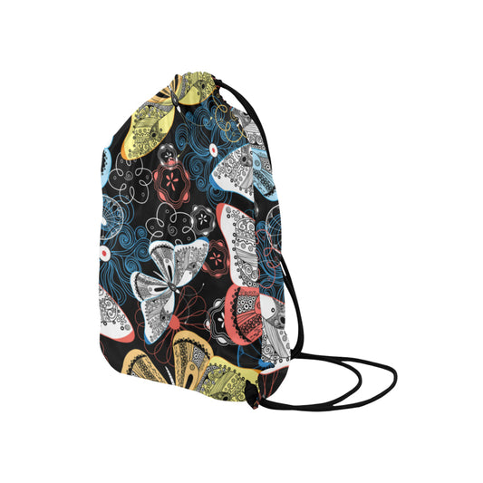 Colorful Butterflies Decor Drawstring Bag