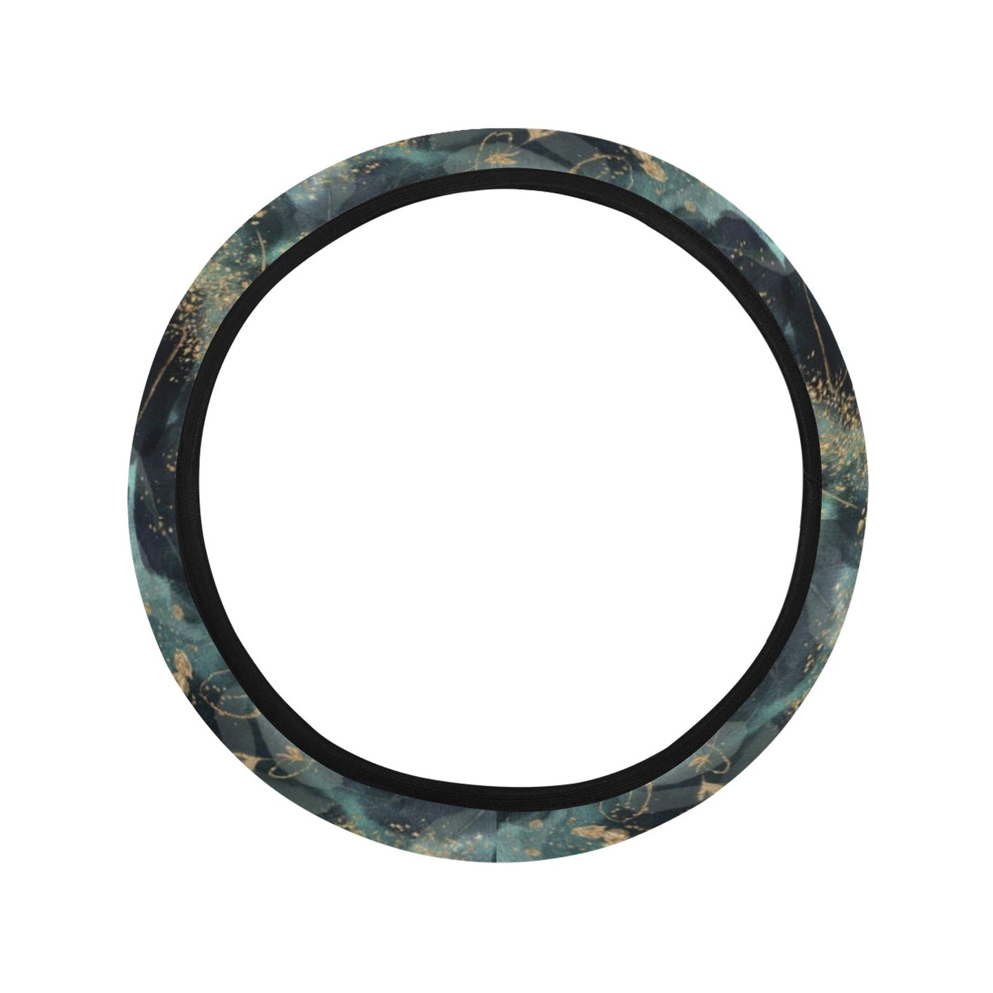 Green Leaves Steering Wheel Cover