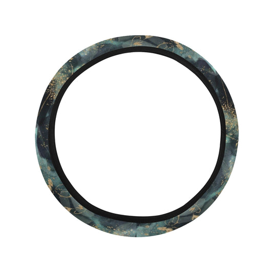 Green Leaves Steering Wheel Cover