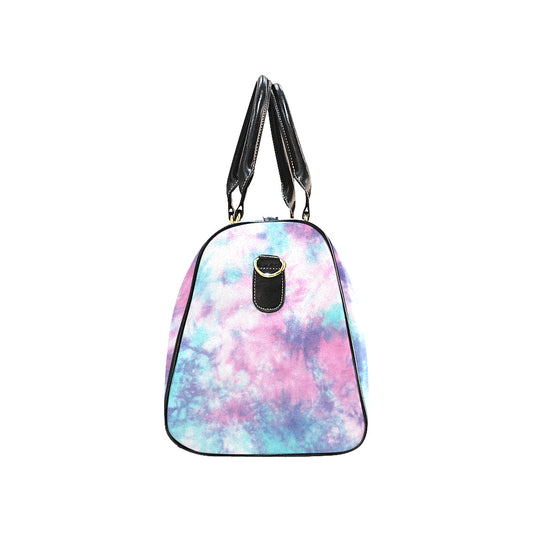 Blue & Pink Cotton Candy Tie Dye Travel Bag