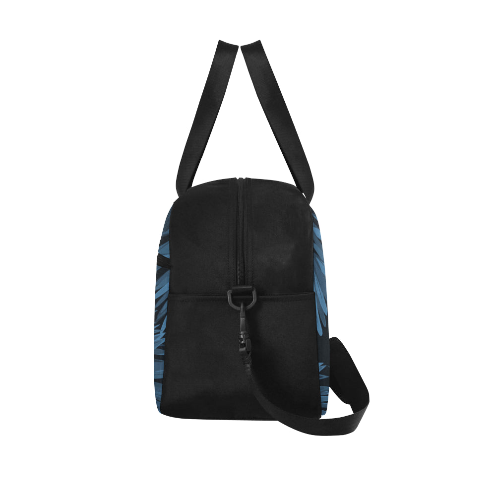 Dark Leaves Floral Fitness Bag Fitness