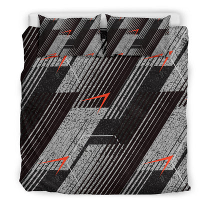 Grey Abstract Bedding Set
