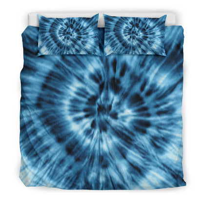 Blue Tie Dye Bedding Set