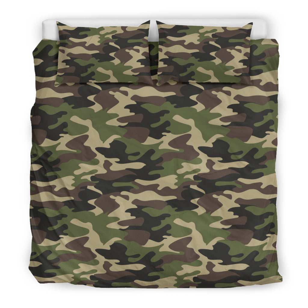 Army Green Camouflage Bedding Set
