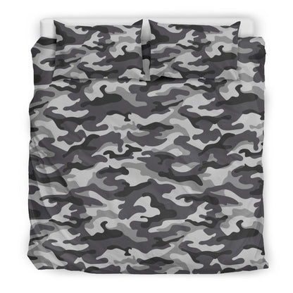 Grey Camouflage Bedding Set
