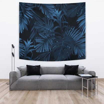 Dark Leaves Wall Tapestry
