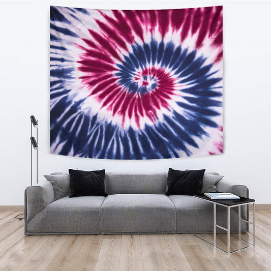 Red, White & Blue Tie Dye Wall Tapestry