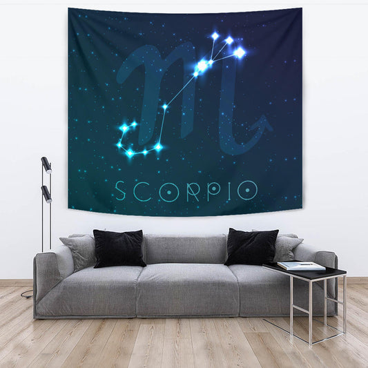 Scorpio Zodiac Wall Tapestry