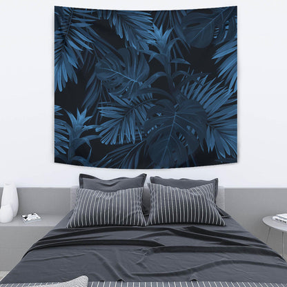 Dark Leaves Wall Tapestry