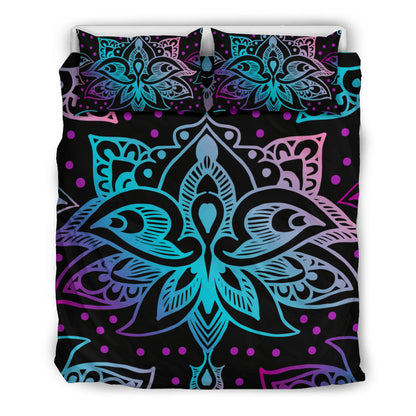 Pink & Purple Floral Decor Bedding Set