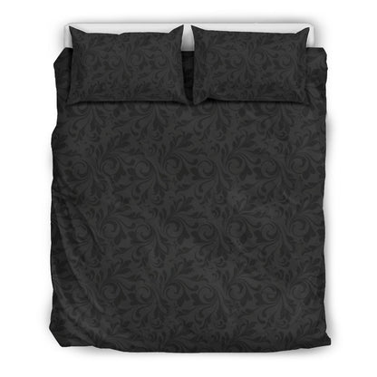 Dark Grey Decor Bedding Set