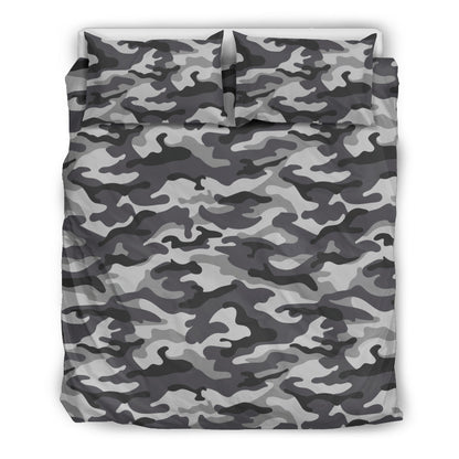 Grey Camouflage Bedding Set
