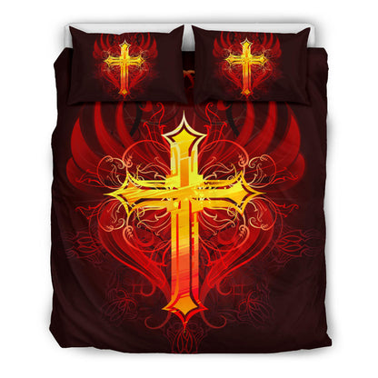 Winged Cross Bedding Set