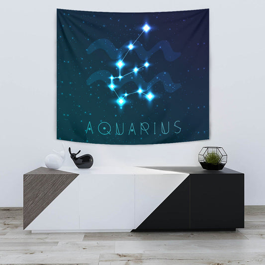 Aquarius Zodiac Wall Tapestry